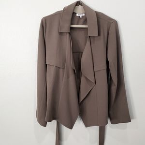 NEW JustFab Belted Wrap Blazer, Size Large